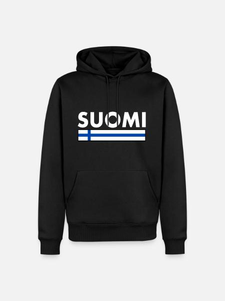 Suomi - Men’s Premium Organic Hoodie - black