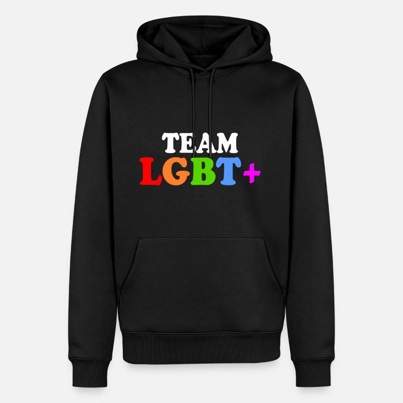 Lgbt - Männer Premium Bio Hoodie - Schwarz