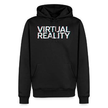 réalité virtuelle jeu informatique Viruell Gamer 3D - Sweat à capuche Premium bio Homme - noir - Devant - Nico (187cm)