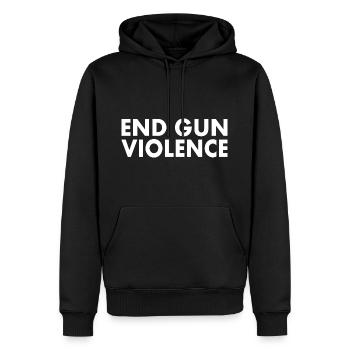 End gun violence - Sweat à capuche Premium bio Homme - noir - Devant - Nico (187cm)