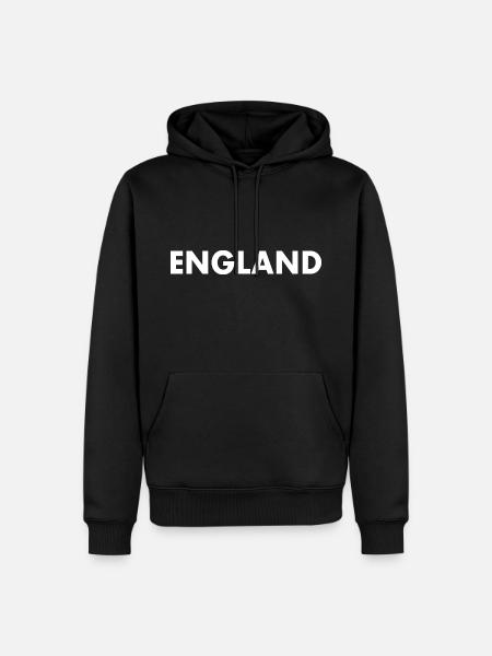 England - Men’s Premium Organic Hoodie - black