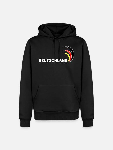 Deutschland - Männer Premium Bio Hoodie - Schwarz