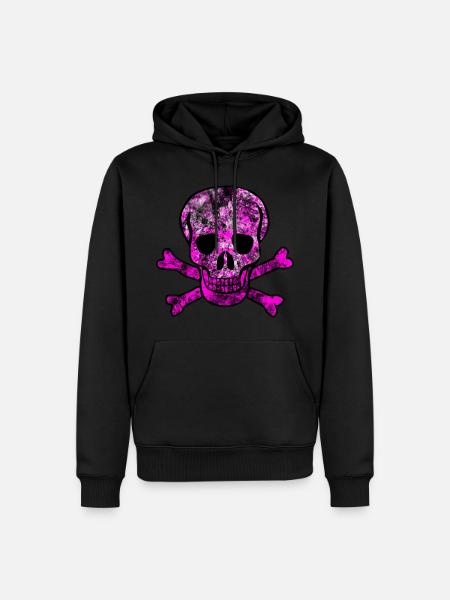 Skull skull and crossbones - Men’s Premium Organic Hoodie - black