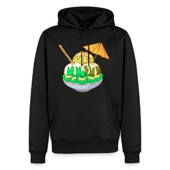 Eis Speiseeis Eiskrem Eiscreme Kugeleis Eisbecher - Männer Premium Bio Hoodie - Schwarz - Vorne - Nico (187cm)