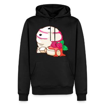 Crème glacée panna cotta crème glacée crème glacée - Sweat à capuche Premium bio Homme - noir - Devant - Nico (187cm)