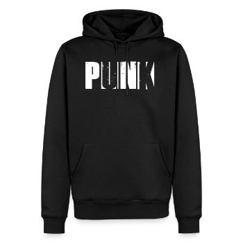 Punk - Das ist meine Musik! - Männer Premium Bio Hoodie - Schwarz - Vorne - Nico (187cm)