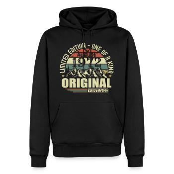 August 1972 Birthday August 1972 Vintage August - Men’s Premium Organic Hoodie - black - Front - Nico (187cm)