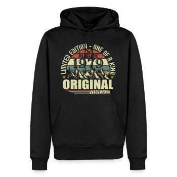 August 1979 Birthday August 1979 Vintage August - Men’s Premium Organic Hoodie - black - Front - Nico (187cm)
