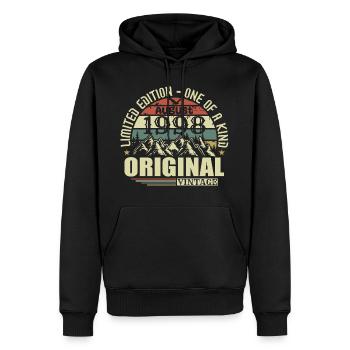 August 1998 Birthday August 1998 Vintage August - Men’s Premium Organic Hoodie - black - Front - Nico (187cm)