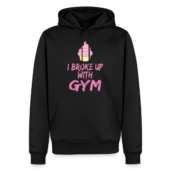 I've separated myself from the gym - Men’s Premium Organic Hoodie - black - Front - Nico (187cm)