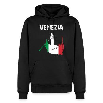 City Design Venice Gondola IT bLLQyG - Men’s Premium Organic Hoodie - black - Front - Nico (187cm)