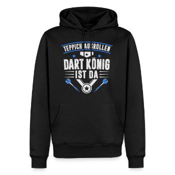 DART SPORT - Männer Premium Bio Hoodie - Schwarz - Vorne - Nico (187cm)