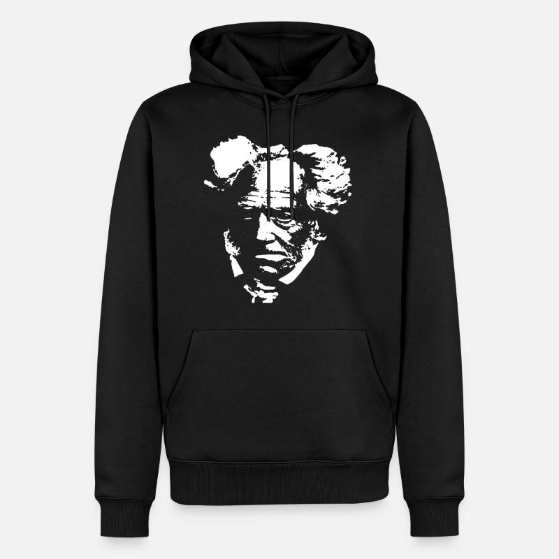 Arthur Schopenhauer - Sweat à capuche Premium bio Homme - noir