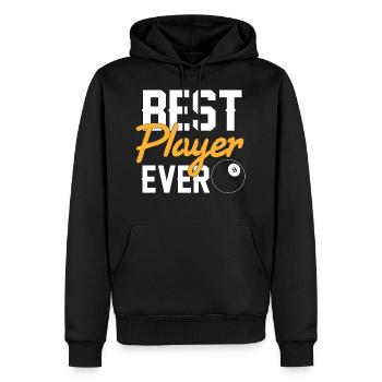 Best Player Ever Billard - Männer Premium Bio Hoodie - Schwarz - Vorne - Nico (187cm)