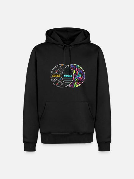 Science Wonder Art Overlapping Circles Gift - Men’s Premium Organic Hoodie - black