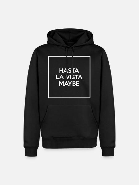 hasta la vista - Men’s Premium Organic Hoodie - black