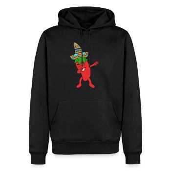 Chilli Mexiko Dab Dabbing chilli scharg spicy new - Männer Premium Bio Hoodie - Schwarz - Vorne - Nico (187cm)