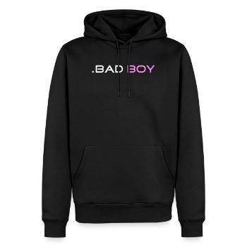 bad boy geschenk geschenkidee cool retro miami - Männer Premium Bio Hoodie - Schwarz - Vorne - Nico (187cm)