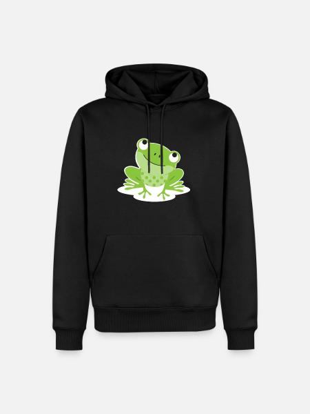 frog - Men’s Premium Organic Hoodie - black