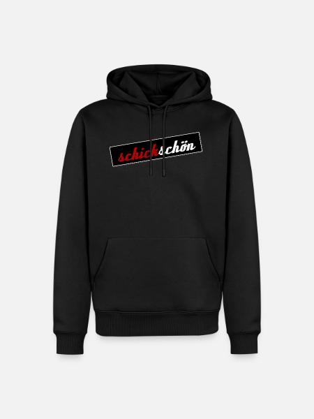 Schick Nice - Men’s Premium Organic Hoodie - black
