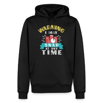 Fotograf Fotografie Fotografieren Geschenk - Männer Premium Bio Hoodie - Schwarz - Vorne - Nico (187cm)