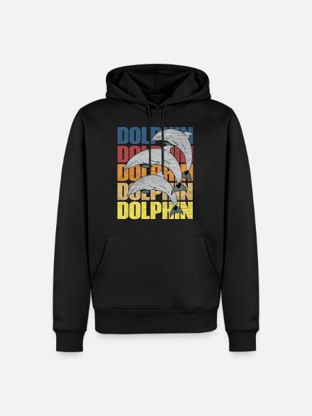 Dolphins dolphin - Men’s Premium Organic Hoodie - black
