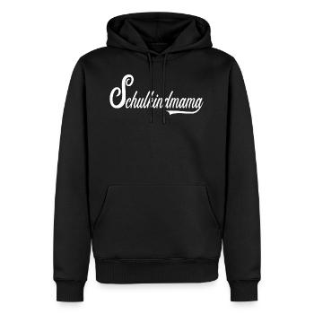 Maman d’un écolier - Sweat à capuche Premium bio Homme - noir - Devant - Nico (187cm)