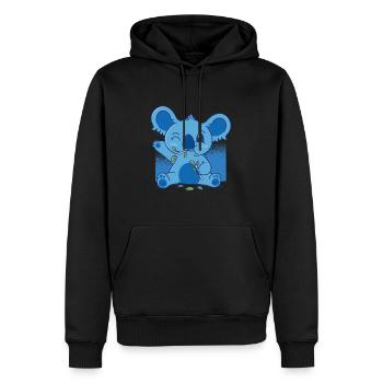 Koala Zoo Tiere - Männer Premium Bio Hoodie - Schwarz - Vorne - Nico (187cm)