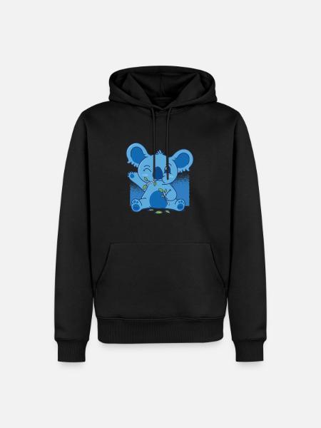 Koala Zoo Animals - Sweat à capuche Premium bio Homme - noir