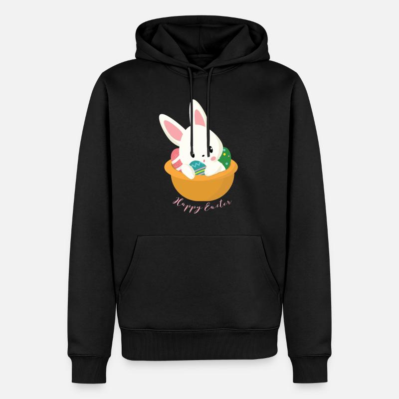 Ostern - Männer Premium Bio Hoodie - Schwarz