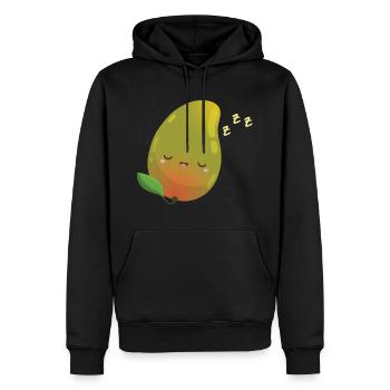 Fruit fruité cadeau - Sweat à capuche Premium bio Homme - noir - Devant - Nico (187cm)