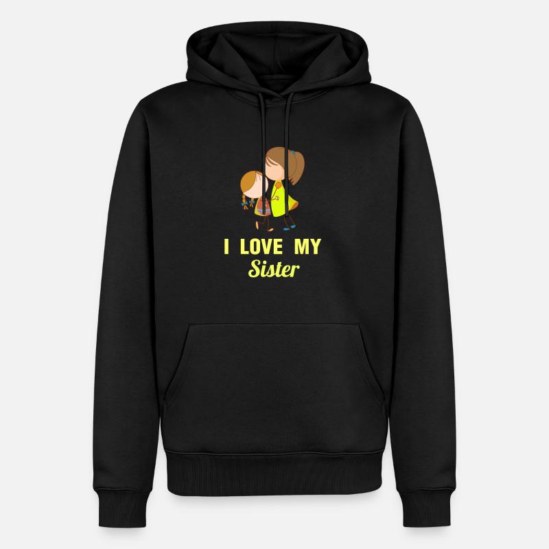enfant de mêmes parents - Sweat à capuche Premium bio Homme - noir