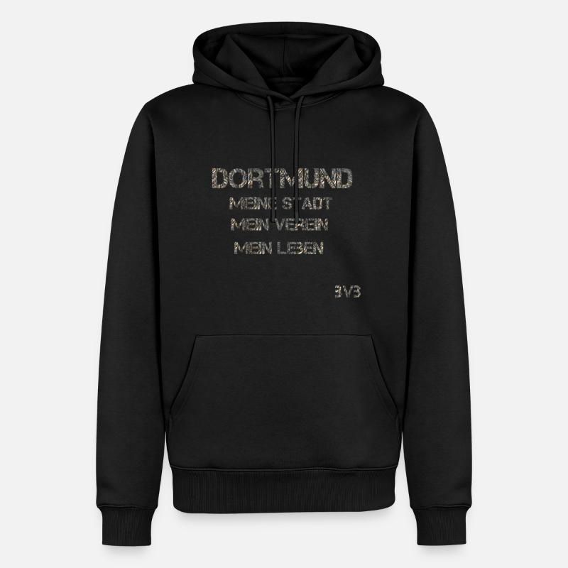 Dortmund Design - Männer Premium Bio Hoodie - Schwarz