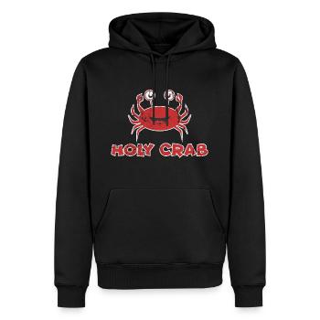 Kinder - Männer Premium Bio Hoodie - Schwarz - Vorne - Nico (187cm)
