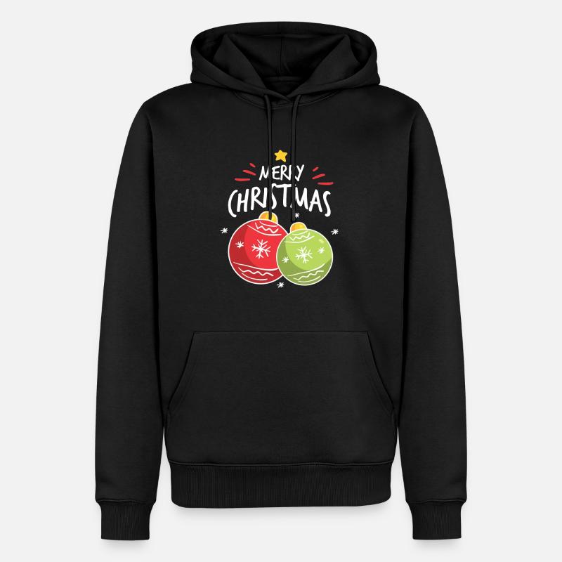 Weihnachten - Männer Premium Bio Hoodie - Schwarz