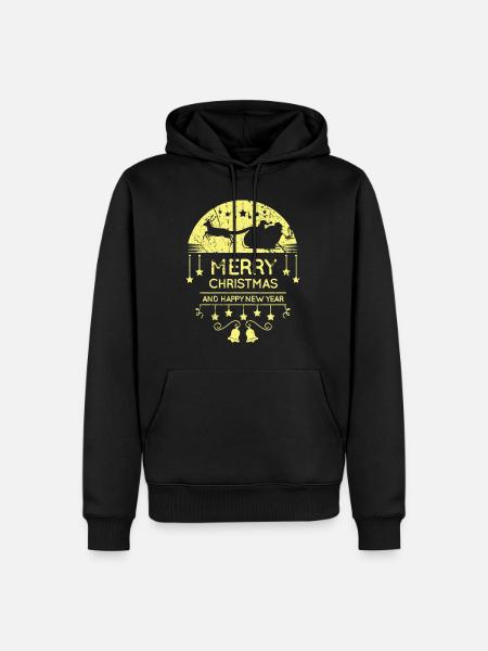 Weihnachten - Männer Premium Bio Hoodie - Schwarz