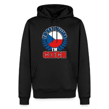 Tschechien - Männer Premium Bio Hoodie - Schwarz - Vorne - Nico (187cm)