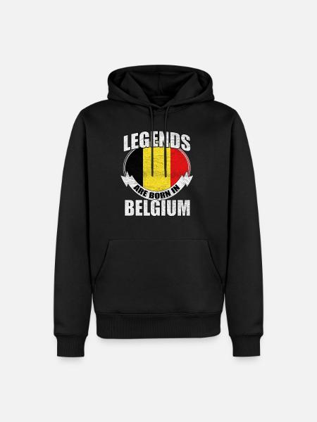 Belgium - Men’s Premium Organic Hoodie - black