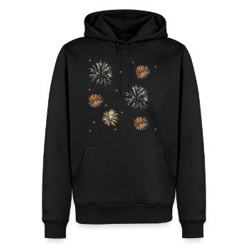 fireworks - Men’s Premium Organic Hoodie - black - Front - Nico (187cm)