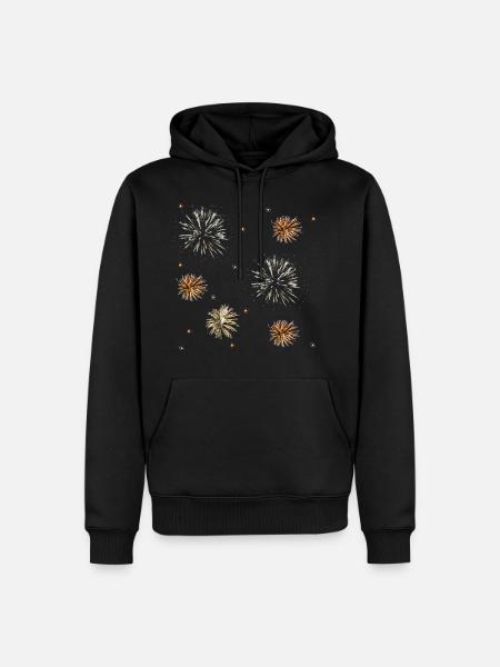 fireworks - Men’s Premium Organic Hoodie - black