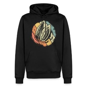 Schokolade Kakao - Männer Premium Bio Hoodie - Schwarz - Vorne - Nico (187cm)