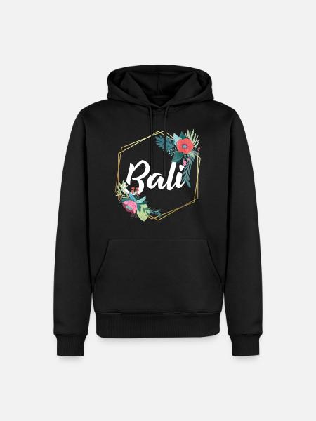 Indonesien Bali - Männer Premium Bio Hoodie - Schwarz