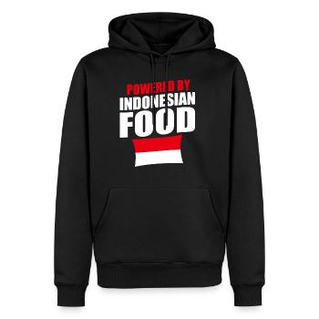 Indonésie drapeau Bali - Sweat à capuche Premium bio Homme - noir - Devant - Nico (187cm)