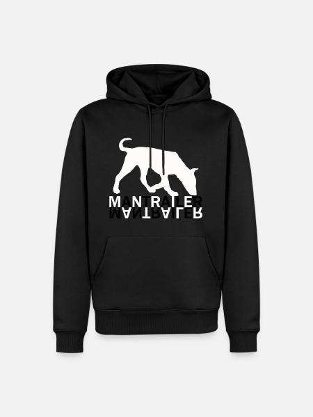 Mantrailer Hund Hunde - Männer Premium Bio Hoodie - Schwarz