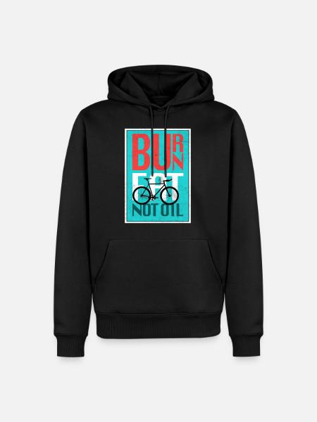 Vélo de vélo - Sweat à capuche Premium bio Homme - noir