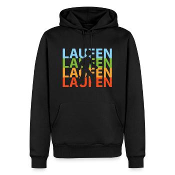 Coureurs coureurs - Sweat à capuche Premium bio Homme - noir - Devant - Nico (187cm)