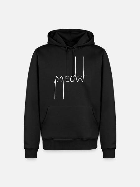 Meow! - Men’s Premium Organic Hoodie - black