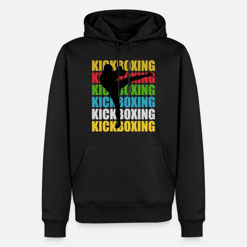 Kickboxen Kickboxing - Männer Premium Bio Hoodie - Schwarz
