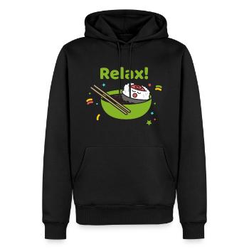 Sushi Maki Nigiri Geschenk Soja japanisch essen - Männer Premium Bio Hoodie - Schwarz - Vorne - Nico (187cm)