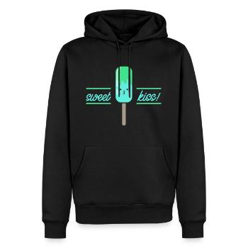 Crème glacée cadeau de crème glacée doux comique froid drôle mignon - Sweat à capuche Premium bio Homme - noir - Devant - Nico (187cm)